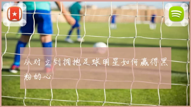 从对立到拥抱足球明星如何赢得黑粉的心